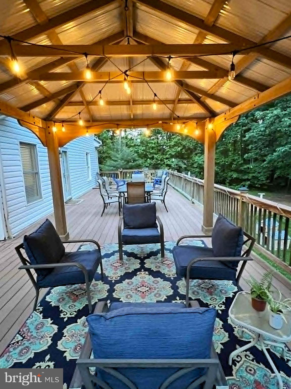 17155 Hudson Mill Road Culpeper, VA 22701 - Photo 31 of 39 a outdoor living space with furniture and a fireplace