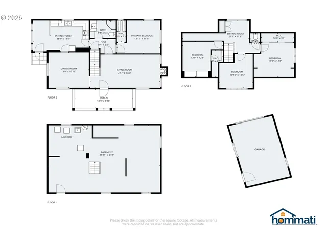 an aerial view of residential house with parking space