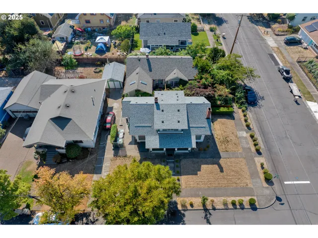 a aerial view of a house