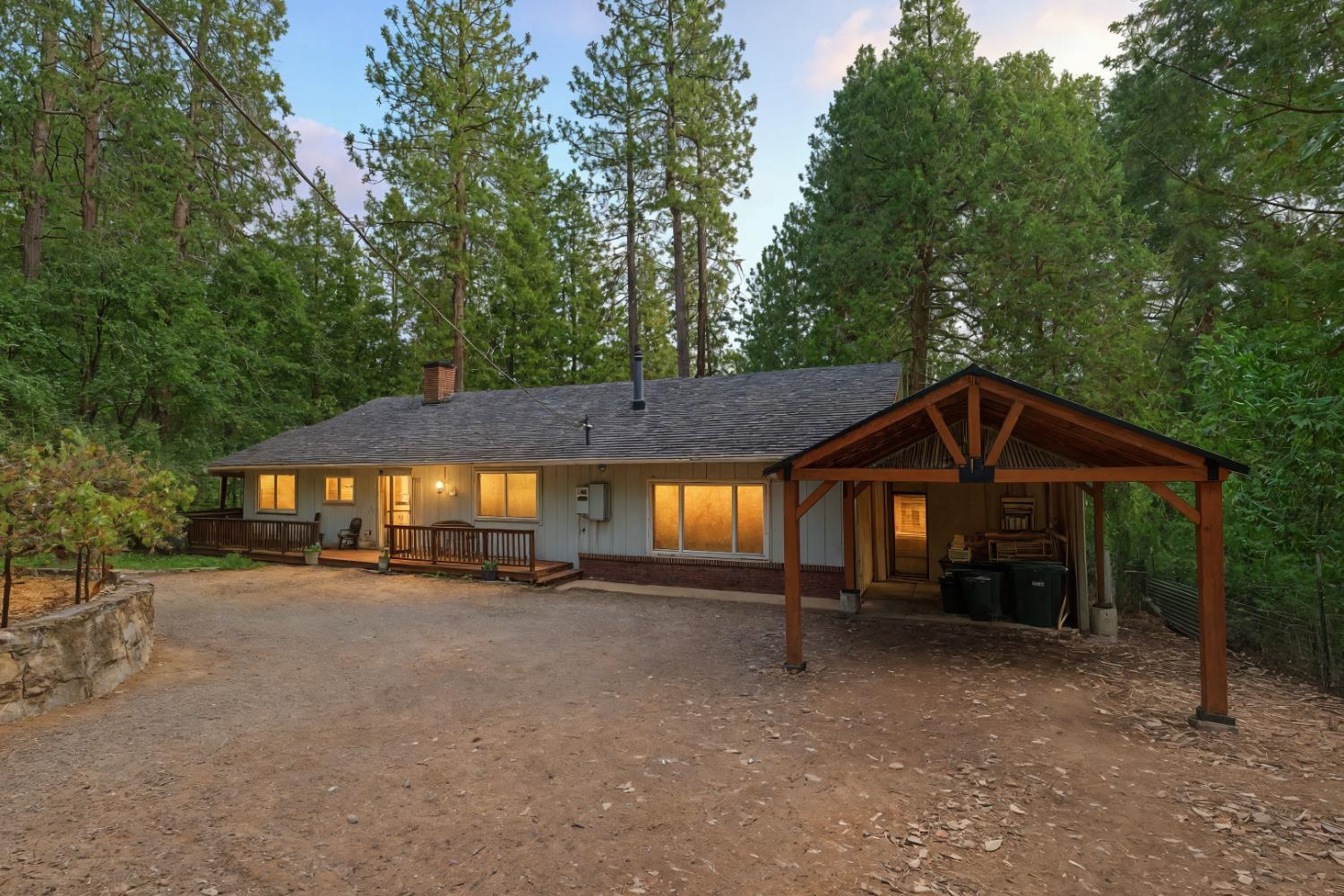 FRONT VIEW WITH CARPORT