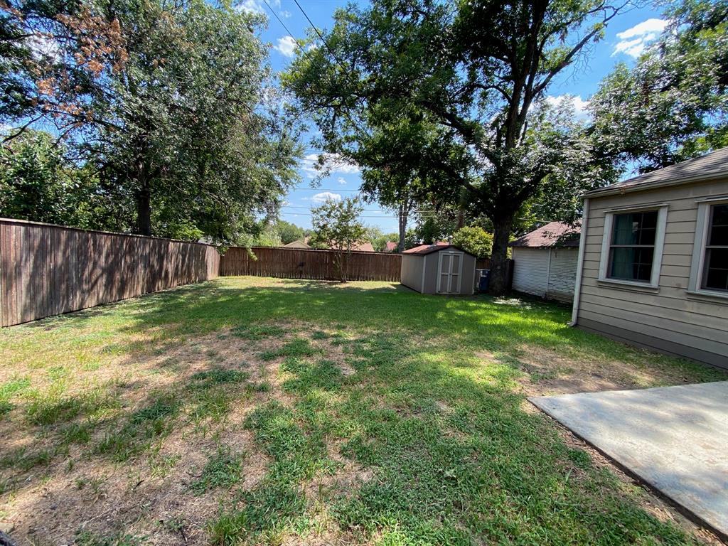 4109 Pershing Avenue Fort Worth, TX 76107 - Photo 18 of 19 Backyard with shed