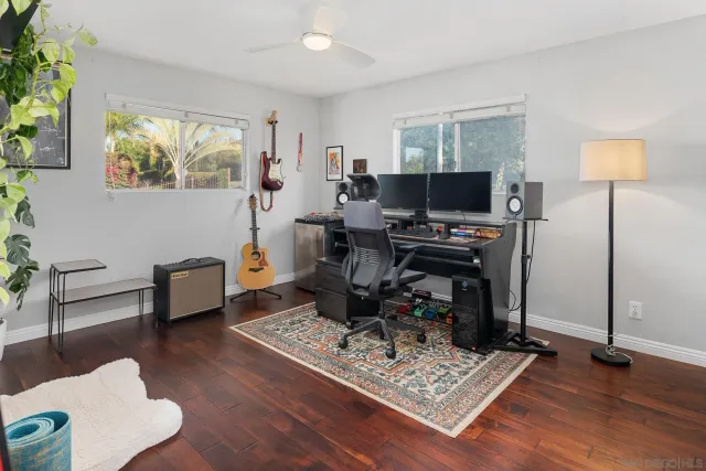 a view of an outdoor space with furniture