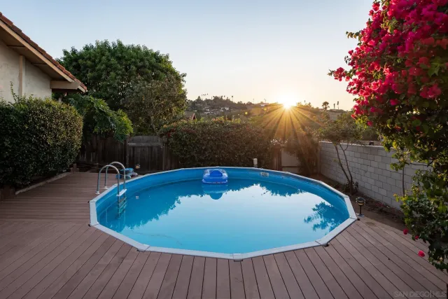 a backyard of a house