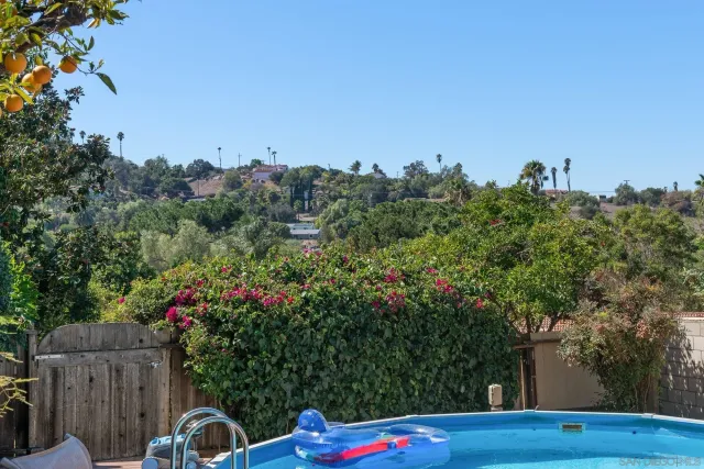 a view of a city with mountains