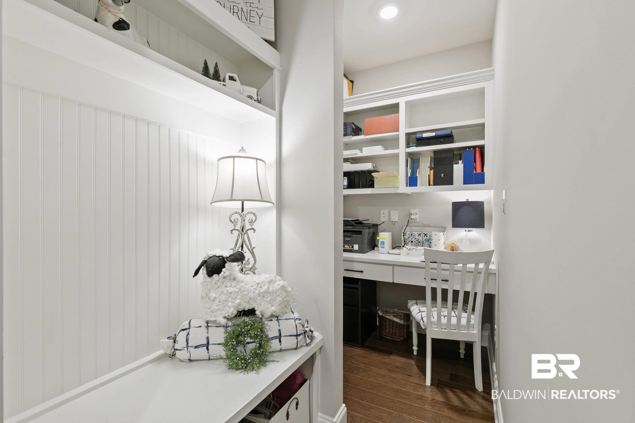 291 Hemlock Drive Fairhope, AL 36532 - Photo 25 of 65 Interior space featuring a desk and dark wood-type flooring