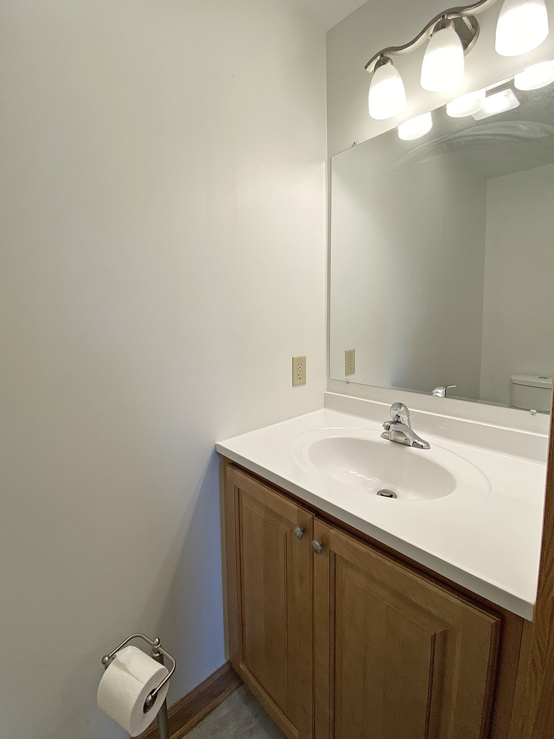 23525 Widows Road Wilmington, IL 60481 - Photo 9 of 17 a bathroom with a sink vanity and a mirror