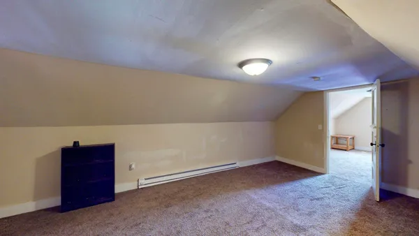 a view of hallway with closet