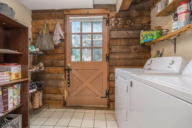 a view of storage and utility room