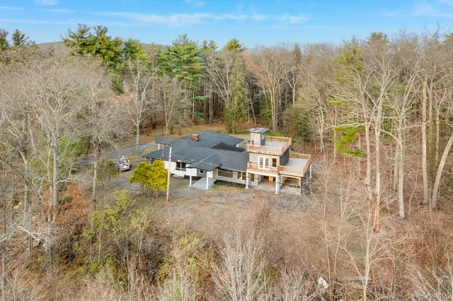 a view of city and mountain