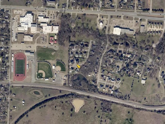 an aerial view of a fireplace