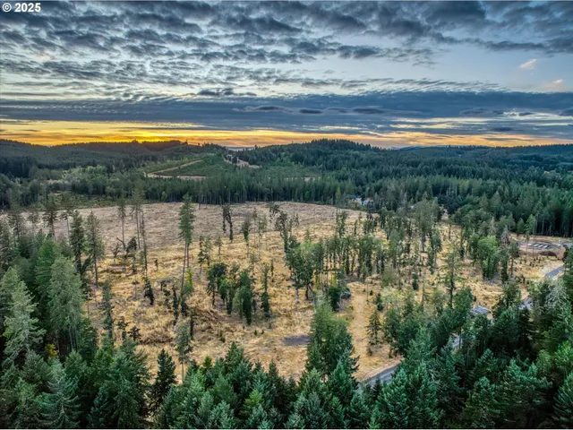 a view of a lake with a city