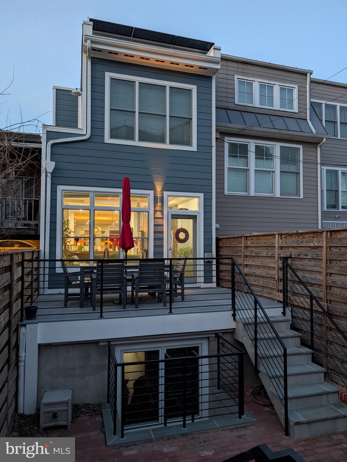 1227 E Street Southeast Washington, DC 20003 - Photo 7 of 12 Back of the home with deck