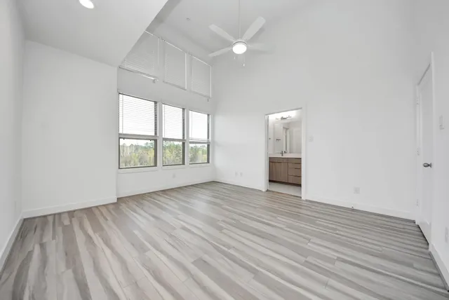 a view of small space with racks on the wall