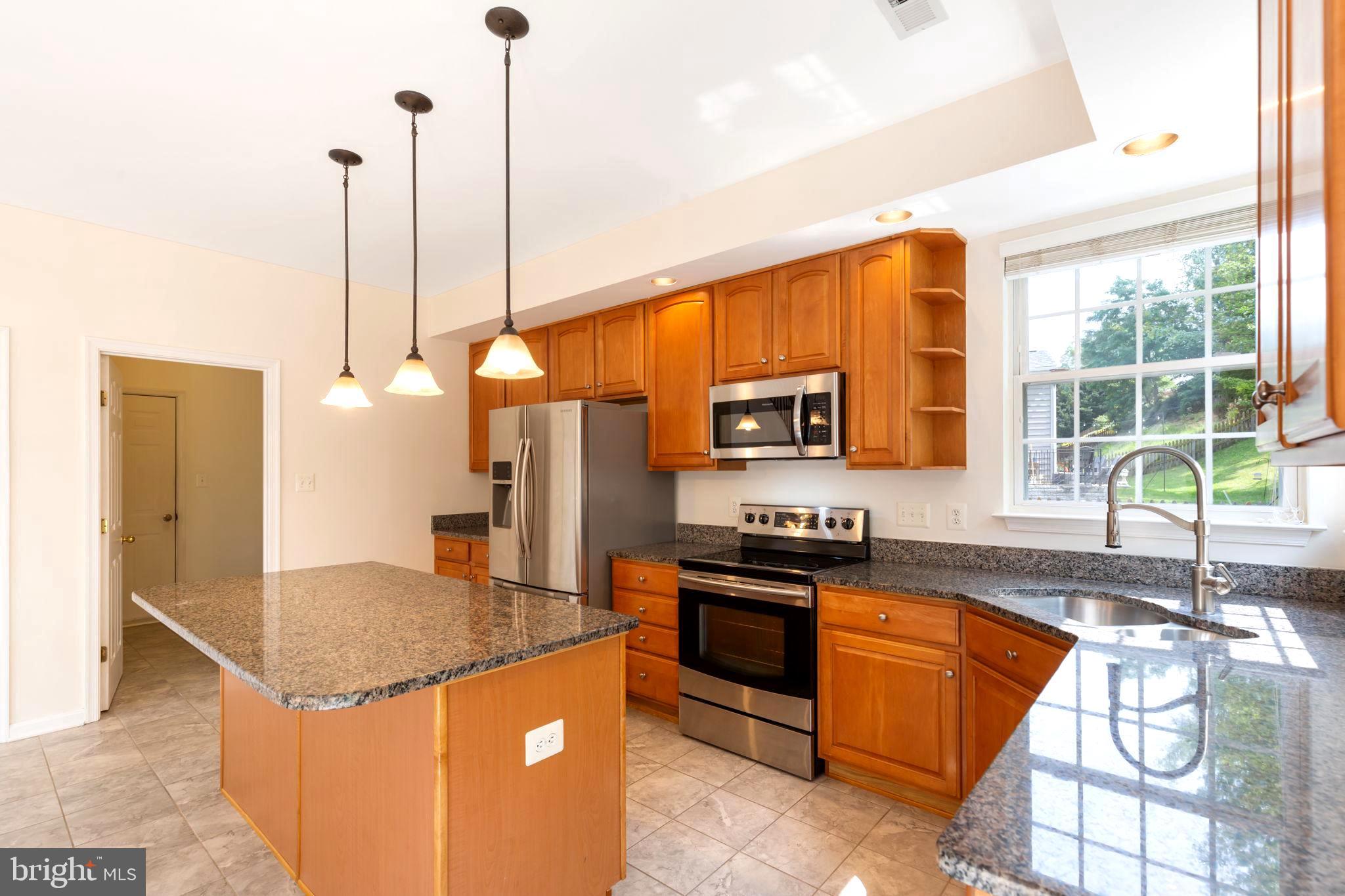 205 Tiger Way Boonsboro, MD 21713 - Photo 5 of 33 a kitchen with stainless steel appliances granite countertop a sink a stove and a refrigerator