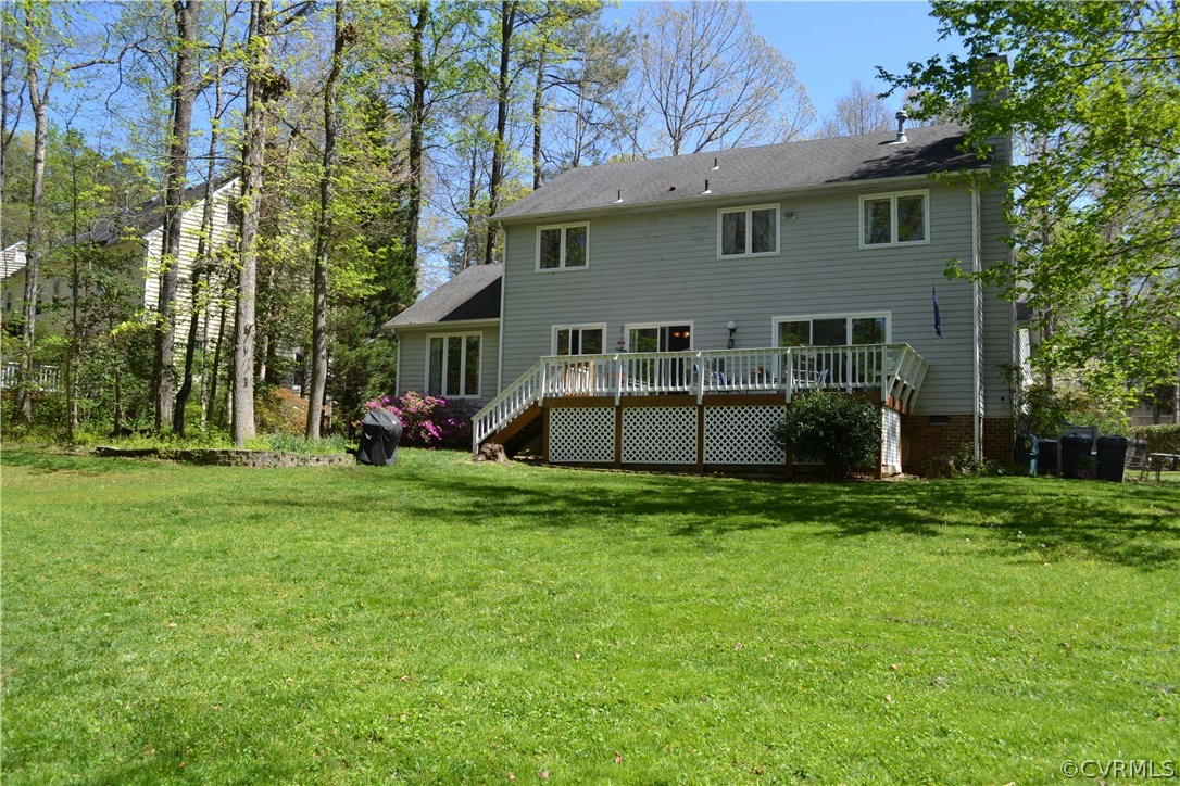 15012 Walnut Bend Road Midlothian, VA 23112 - Photo 27 of 27 a view of backyard of house with green space