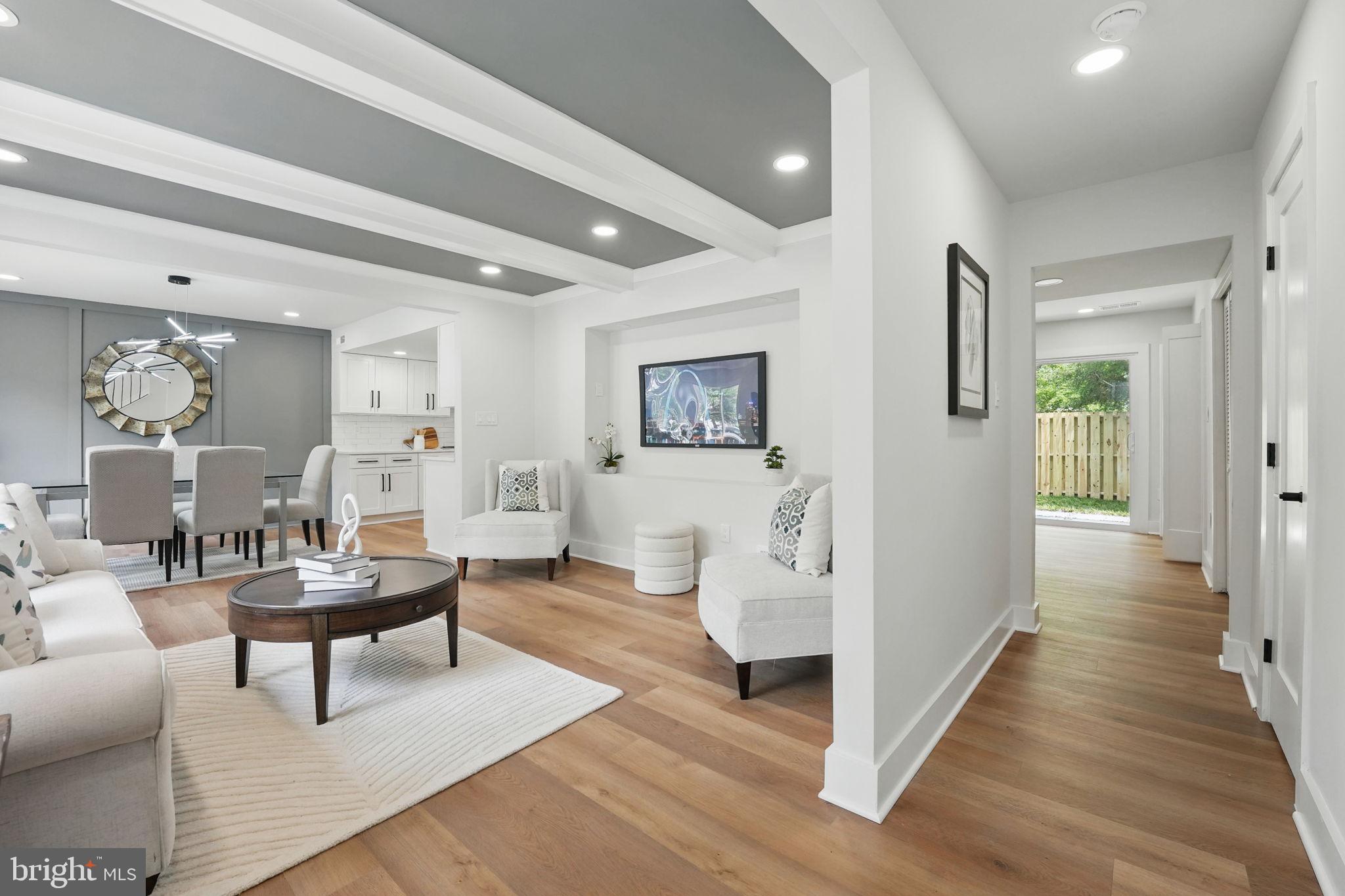 1496 Roundleaf Court Reston, VA 20190 - Photo 10 of 53 Living room. Look at the gorgeous ceilings!