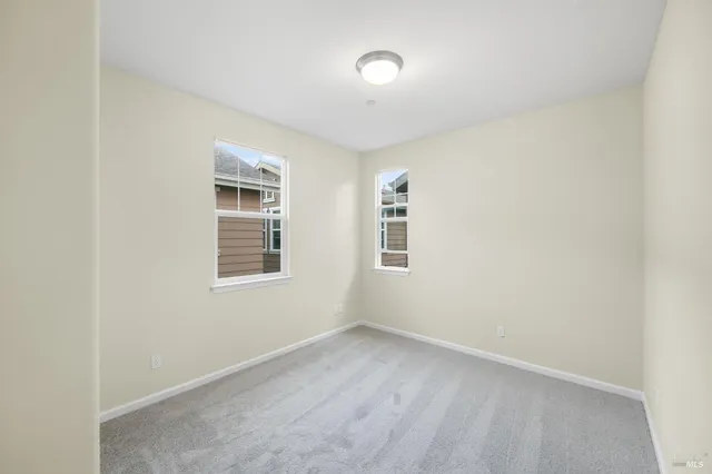 an aerial view of a house having yard