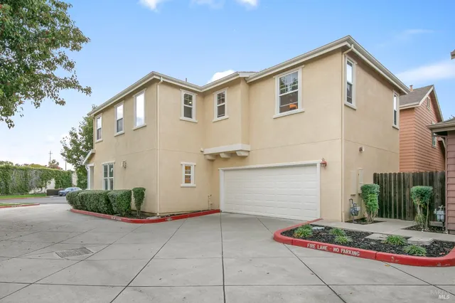 a living room with furniture a fireplace and a potted plant