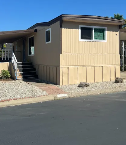a view of a house with a outdoor space
