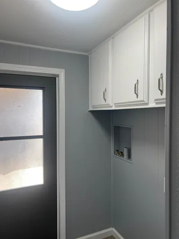 a bathroom with a window