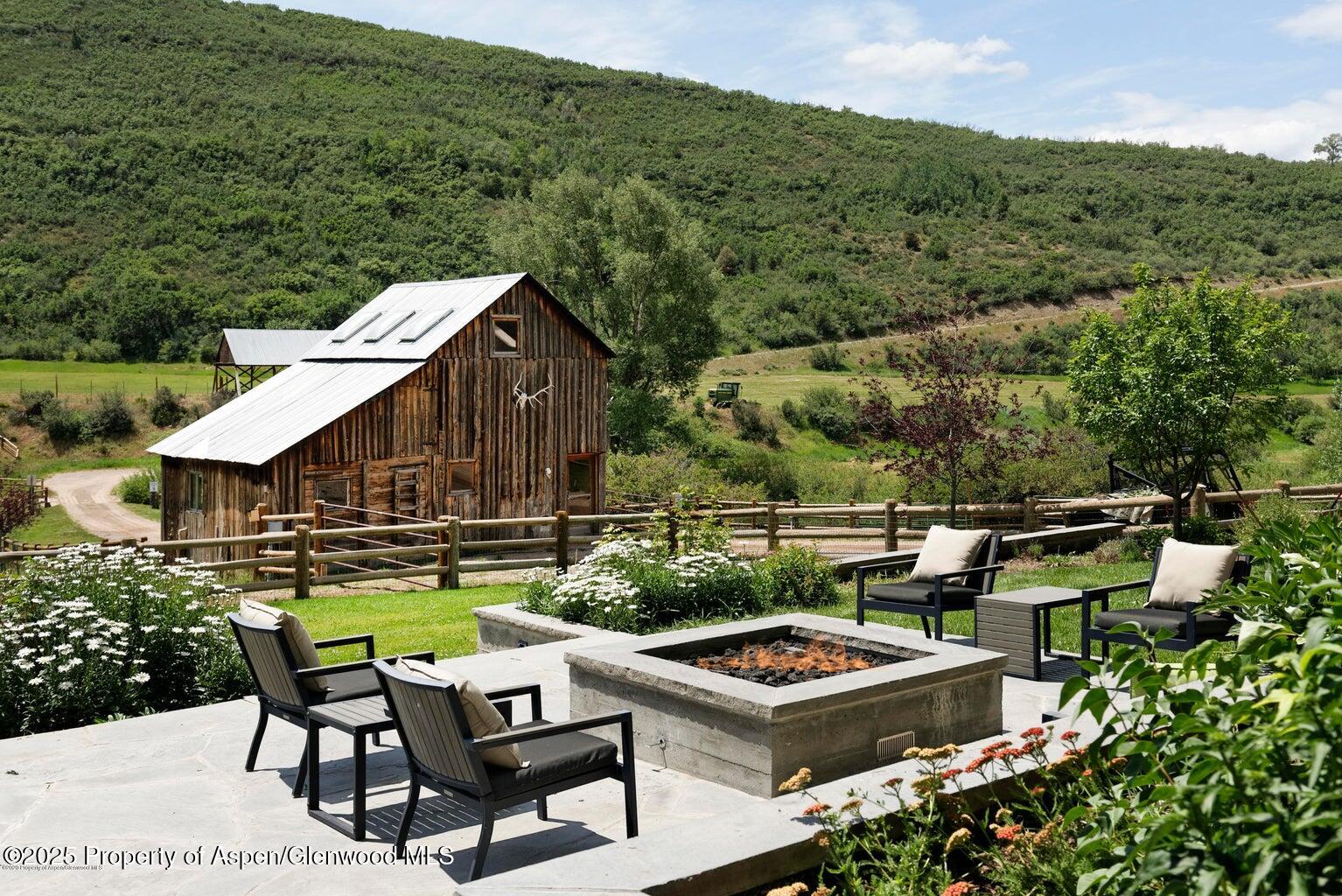 1814 Woody Creek Road Aspen, CO 81612 - Photo 37 of 52 an aerial view of a house having roof deck