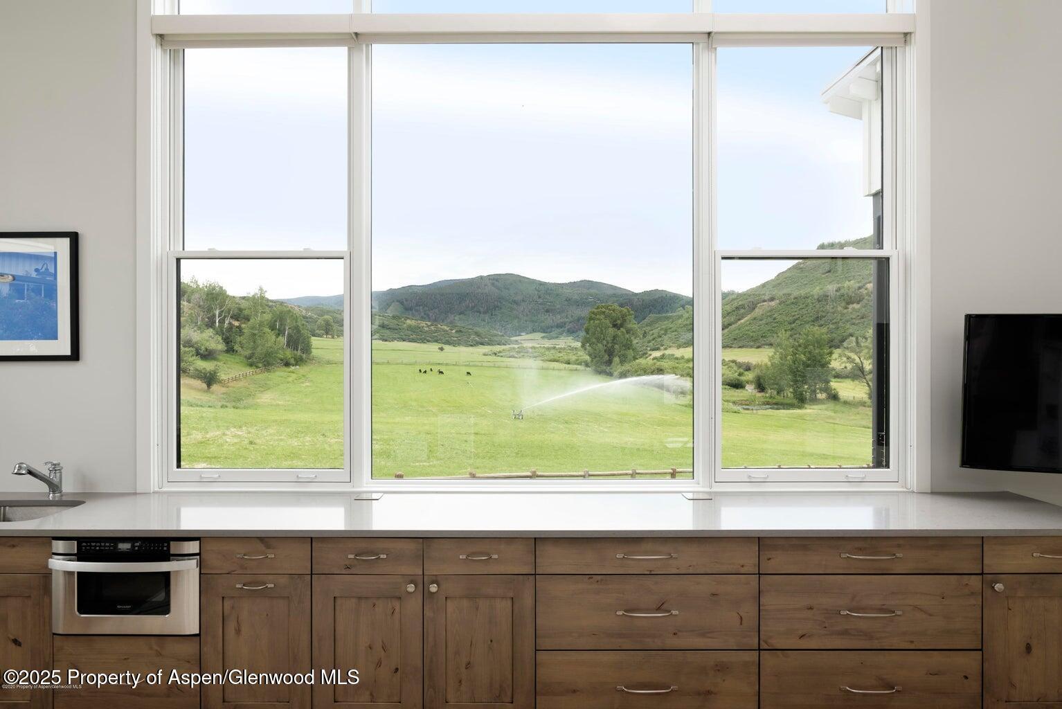 1814 Woody Creek Road Aspen, CO 81612 - Photo 41 of 52 a view of a window and a television