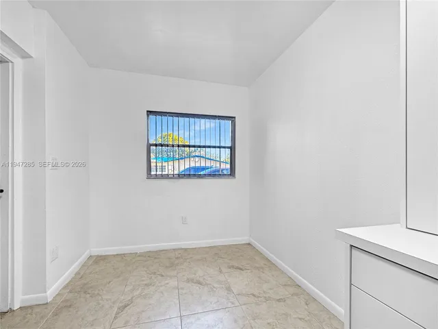 a view of an empty room