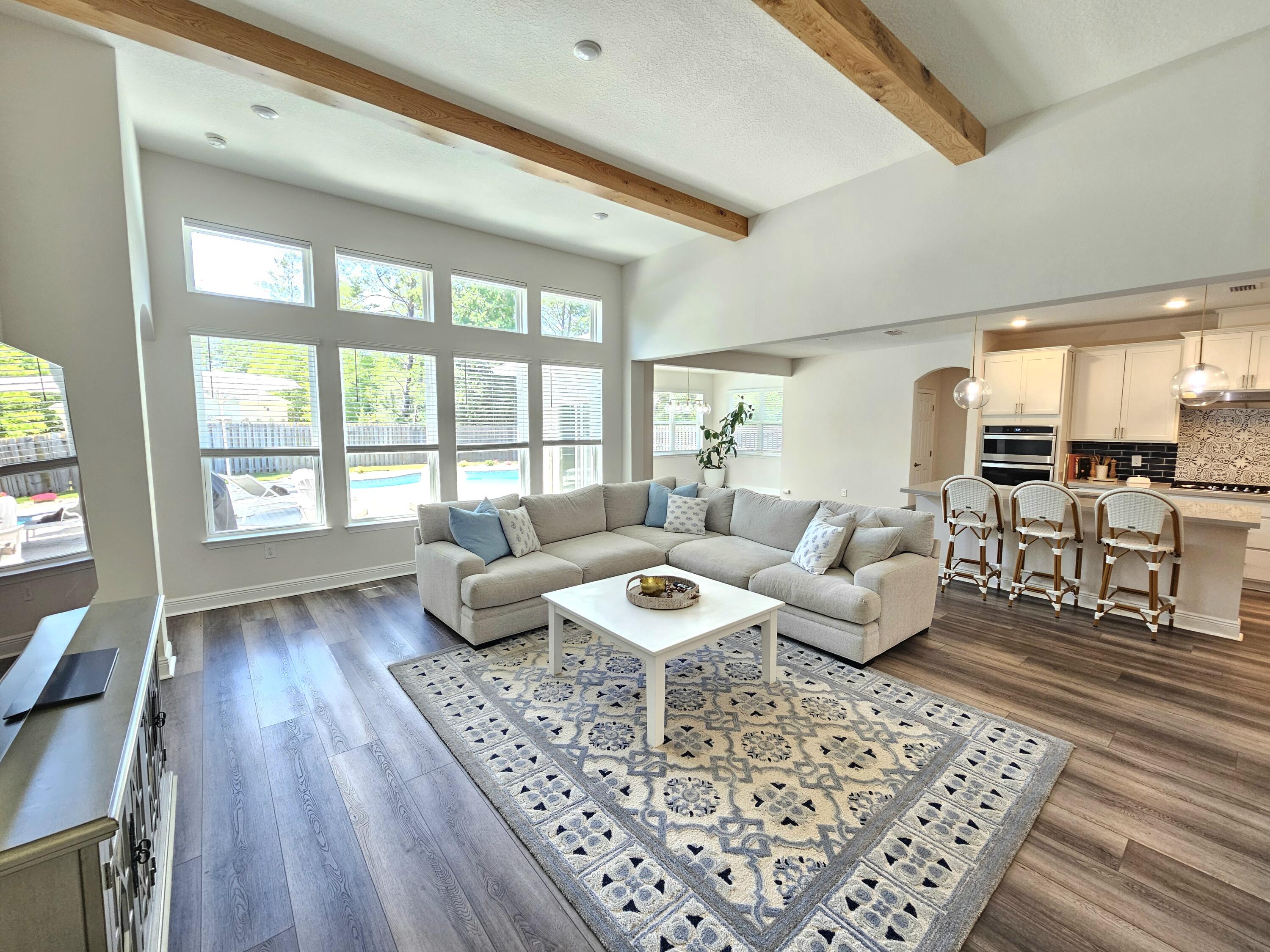 137 Autumn Avenue Freeport, FL 32439 - Photo 16 of 57 Living Room with Beautiful Beams_
