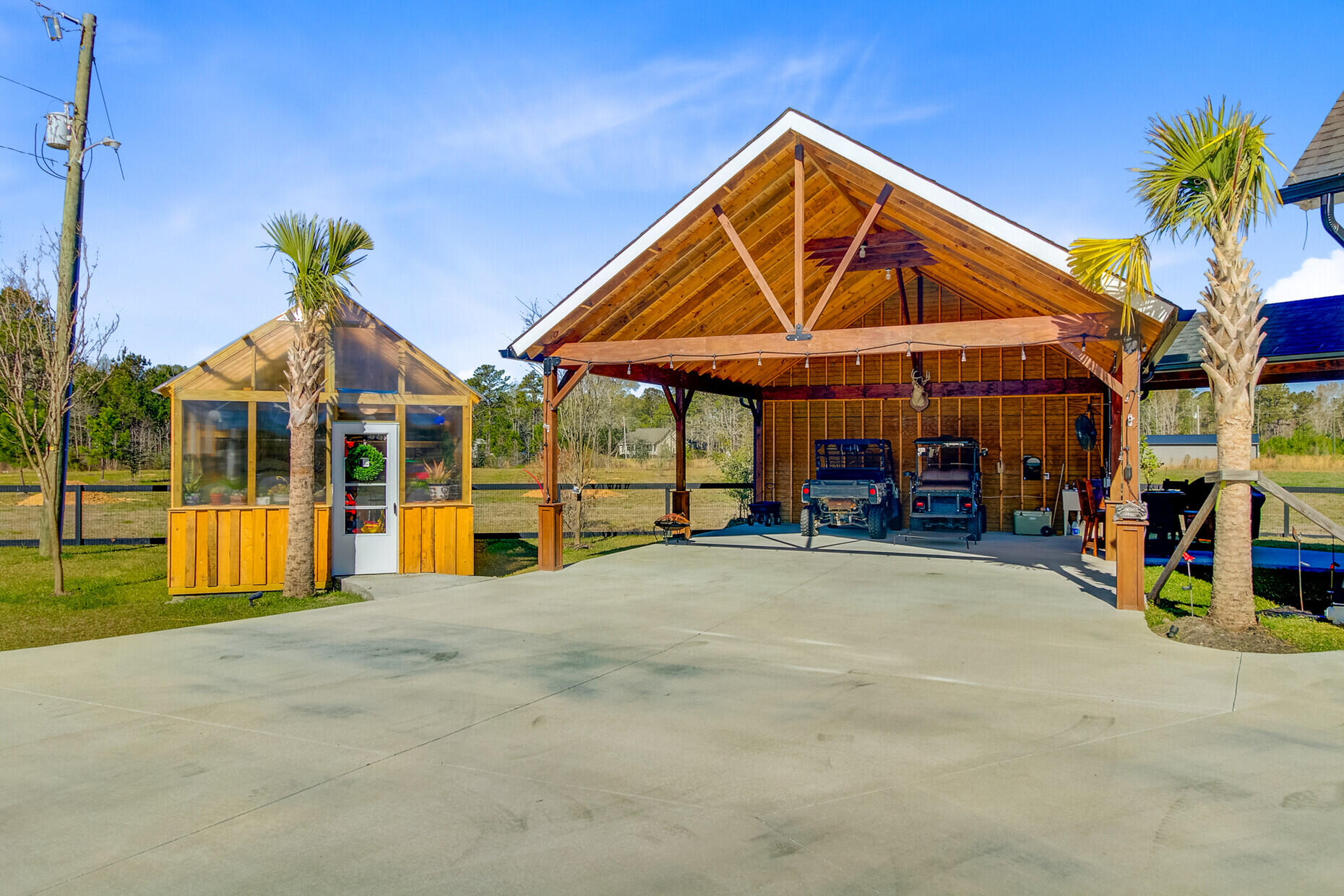 614 Cummings Chapel Road Ridgeville, SC 29472 - Photo 61 of 68 62. Greenhouse and Custom Carport