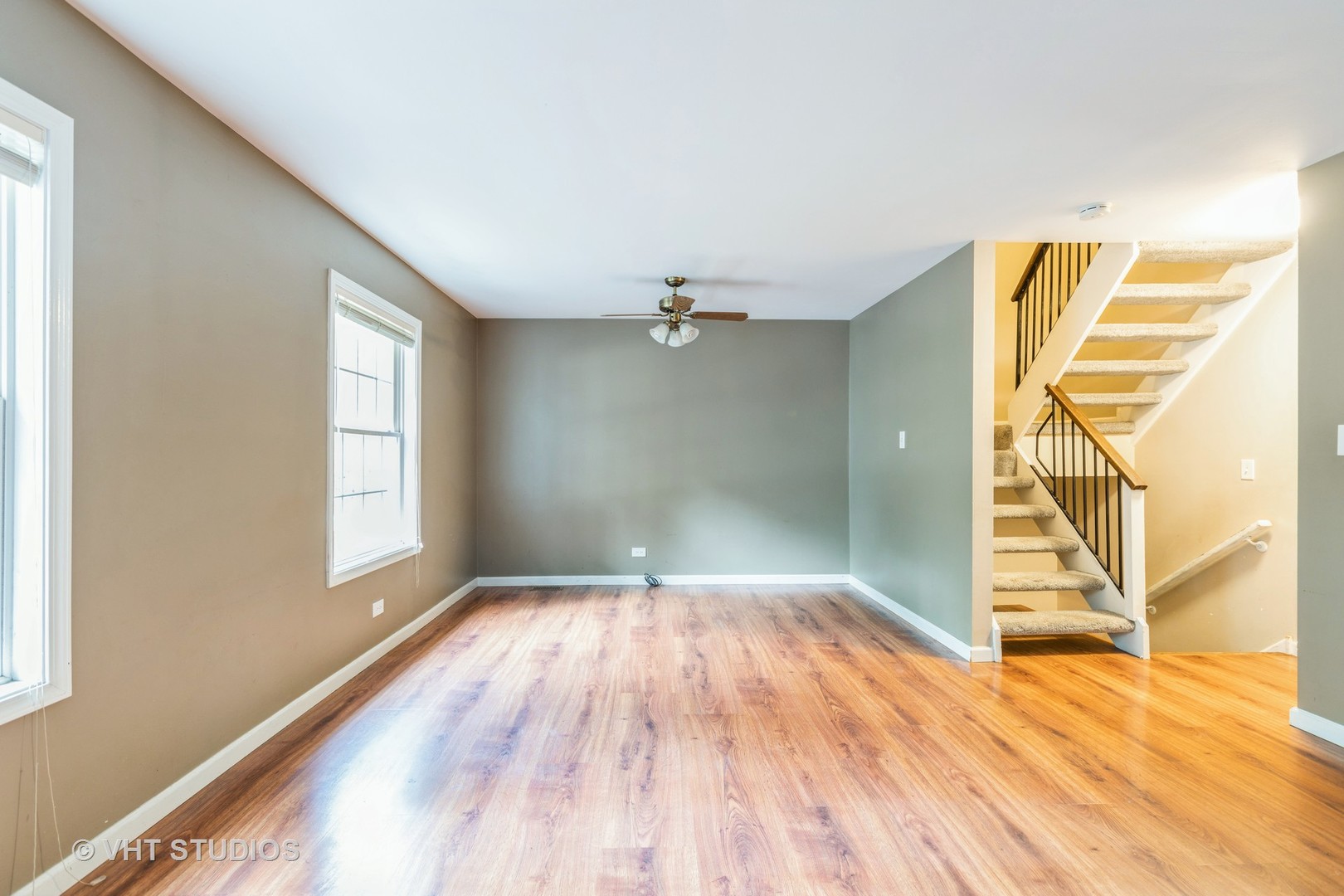 54 Oak Valley Drive Cary, IL 60013 - Photo 4 of 17 wooden floor in an empty room with a window