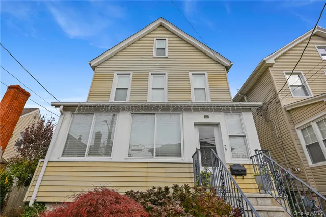 a front view of a house
