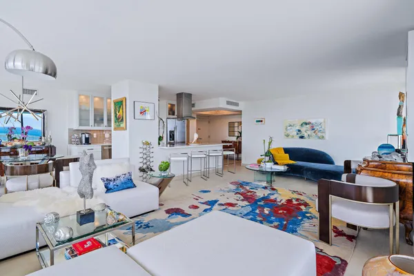 a view of a city with tall buildings