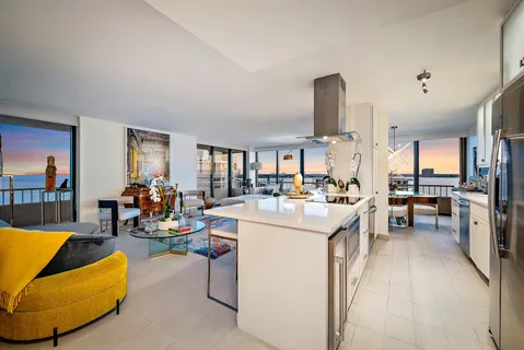 a view of balcony with city view