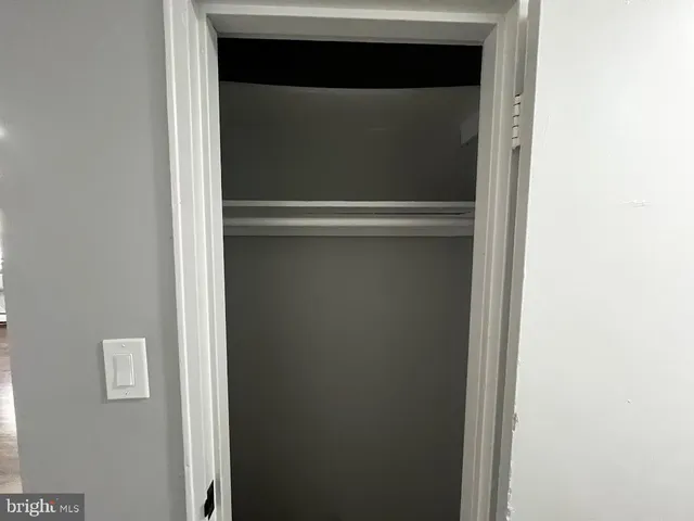 a close view of closet