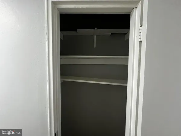 a close view of closet