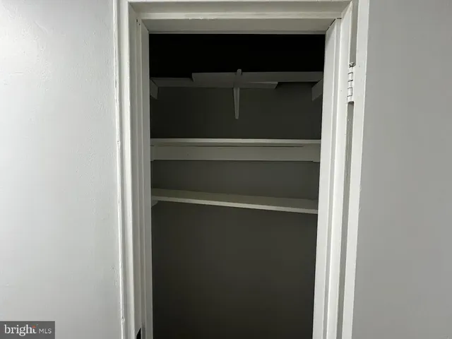 a close view of closet