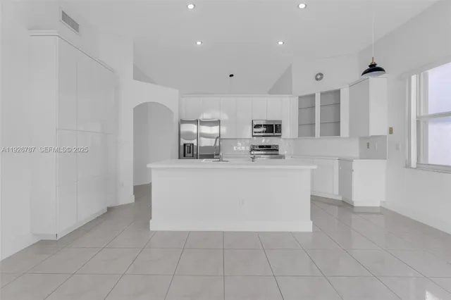 a view of an empty room