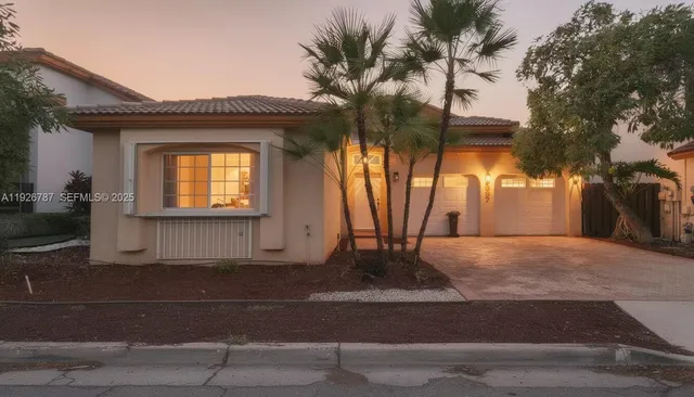 a front view of a house