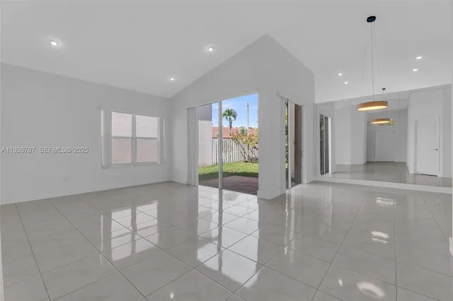 a view of an empty room