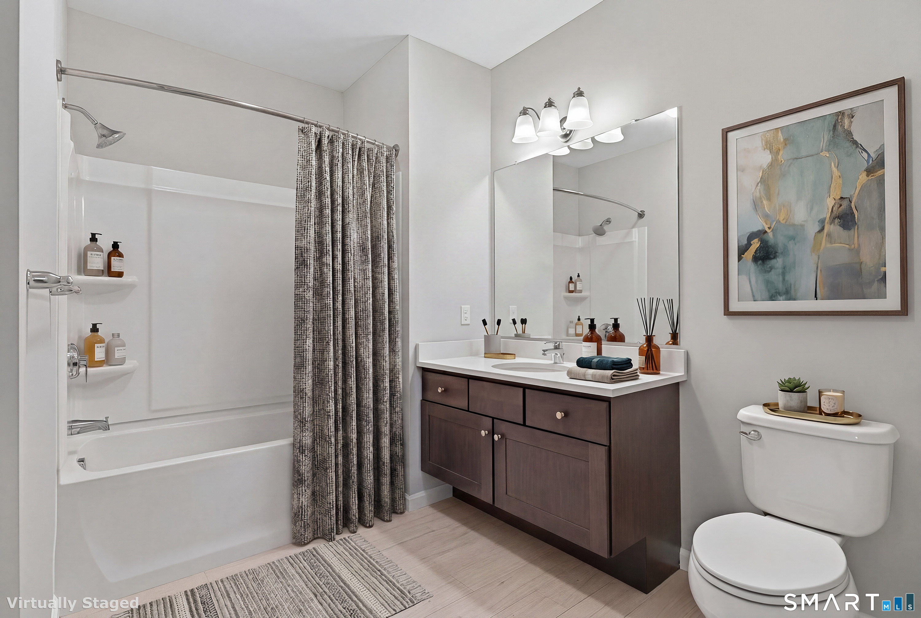 9 Covered Bridge Road, Unit 5107 Newtown, CT 06470 - Photo 11 of 27 Large bathroom with plenty of storage.