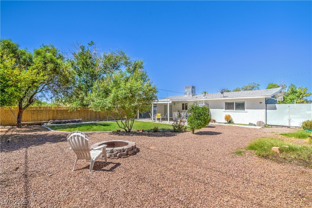1201 I Boulder City, NV 89005 - Photo 25 of 26 Rear view of property with an outdoor fire pit