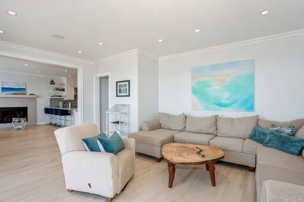 a living room with furniture and a couch