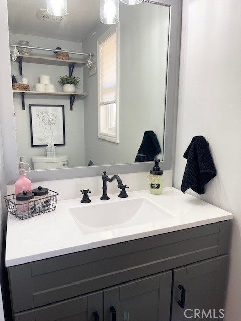 1 Cayuse Lane Rancho Palos Verdes, CA 90275 - Photo 12 of 28 a bathroom with a sink and a mirror