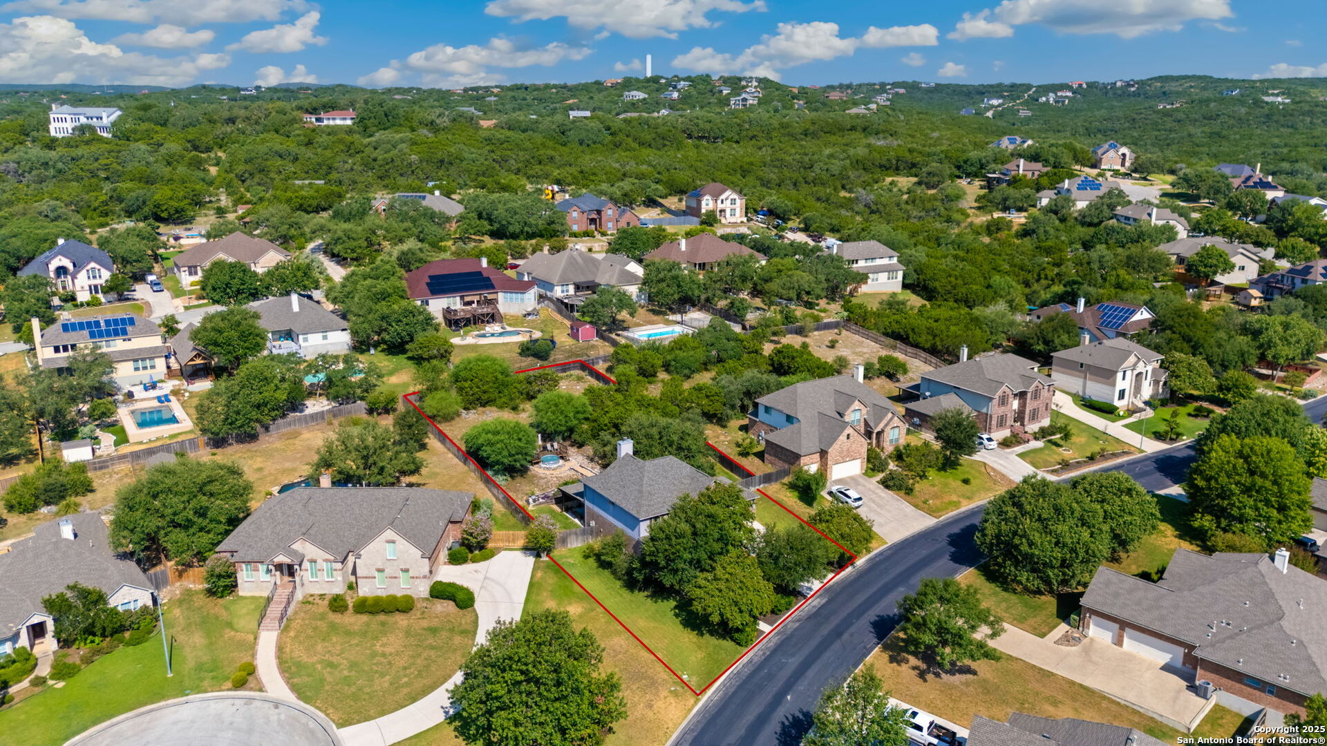 14507 John David Helotes, TX 78023 - Photo 27 of 49 an aerial view of residential houses with outdoor space
