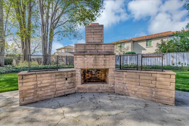 a view of outdoor space and barbecue grill