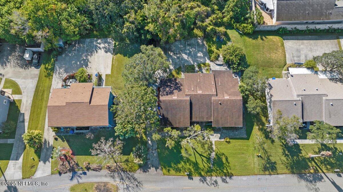 125 Rio Del Mar Street, Unit A St. Augustine, FL 32080 - Photo 22 of 30 an aerial view of a house with a garden
