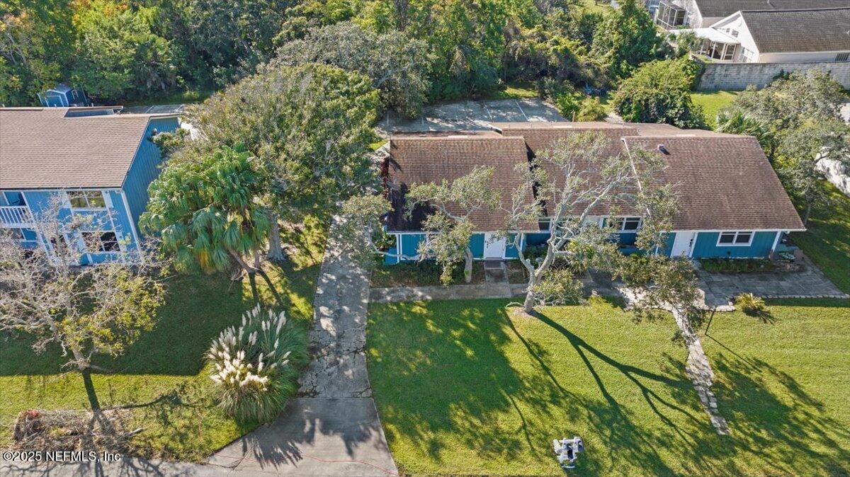 125 Rio Del Mar Street, Unit A St. Augustine, FL 32080 - Photo 24 of 30 an aerial view of a house with swimming pool garden and patio