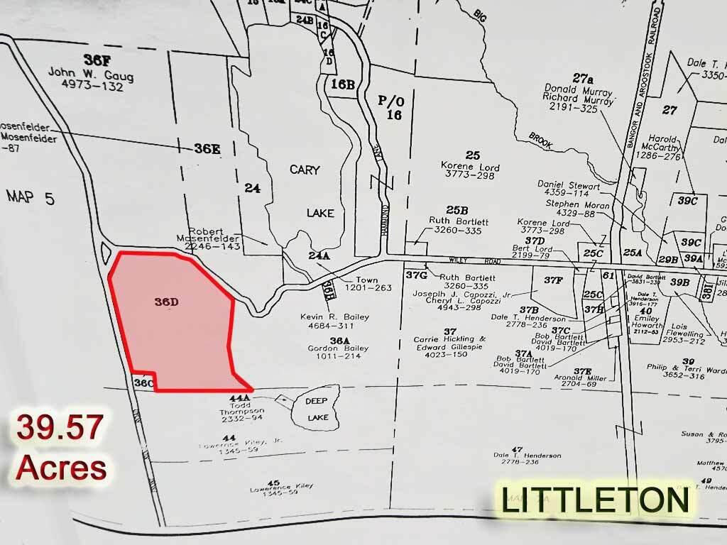 Lot 36 Front Ridge Road Houlton, ME 04730 - Photo 13 of 41 land-in-maine-tax-map