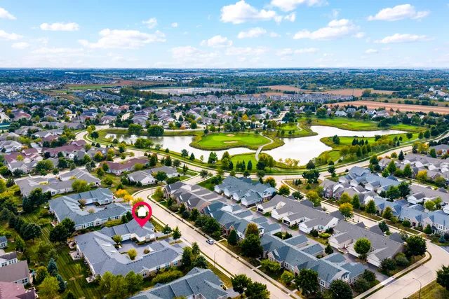 an aerial view of a city