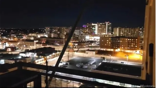 a city view from a balcony